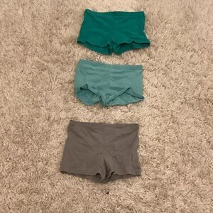 Old Navy Kids Shorts/Undershorts Trio - Aqua, Sky Blue, Gray